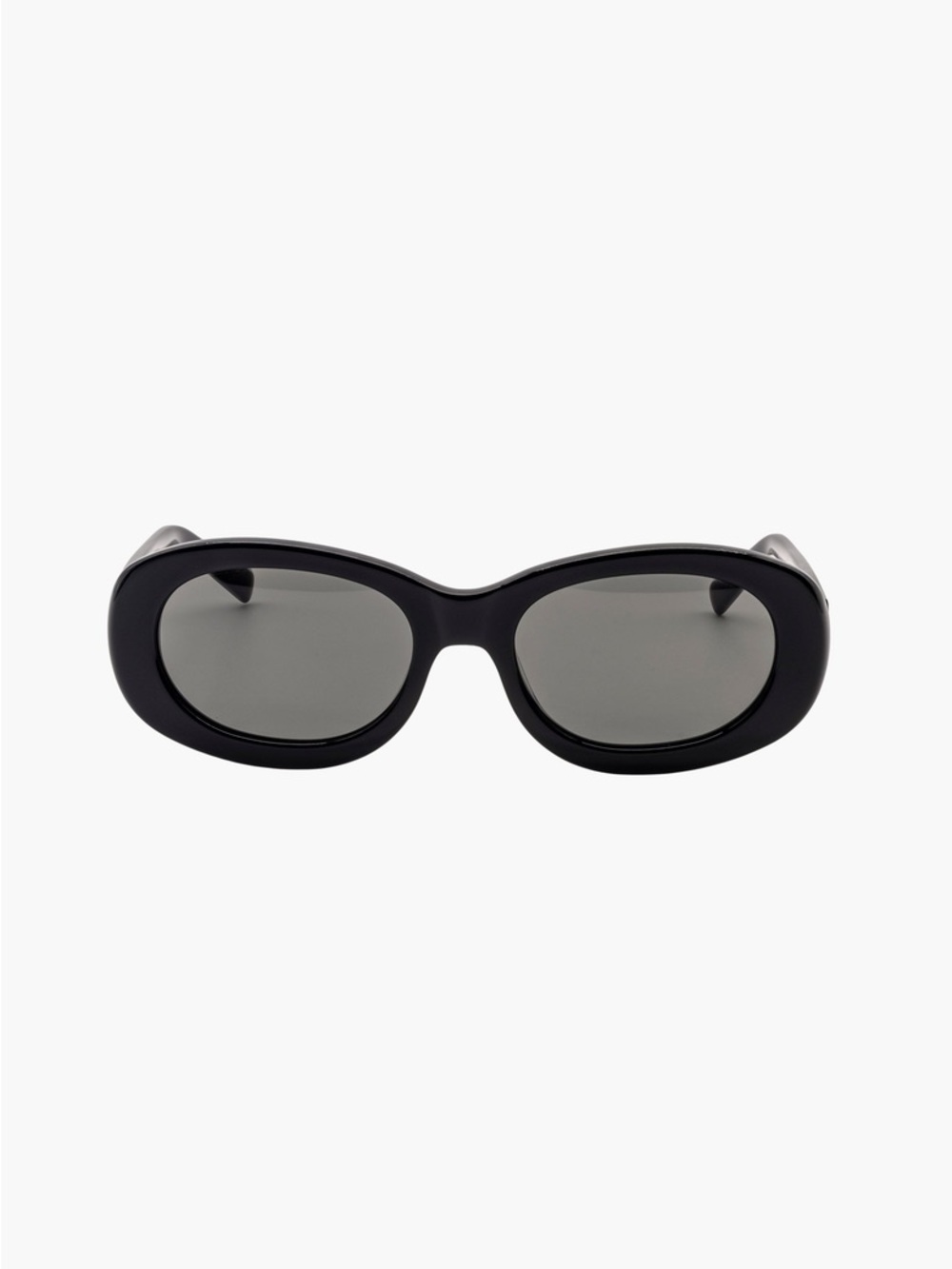 Sleek Black Oval Sunglasses for Women